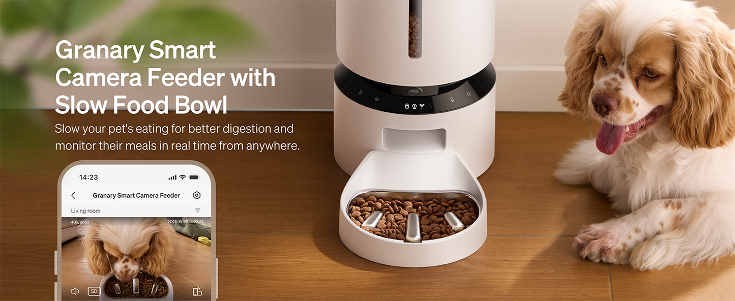 PETLIBRO Automatic Cat Feeder, 5G WiFi Automatic Dog Food Dispenser with Freshness Preservation, 5L Timed Pet Feeder with Low Food Sensor, Up to 10 Meals Per Day, Granary Black
