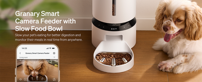 PETLIBRO Automatic Cat Feeder, 5G WiFi Automatic Dog Food Dispenser with Freshness Preservation, 5L Timed Pet Feeder with Low Food Sensor, Up to 10 Meals Per Day, Granary Black