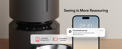 PETLIBRO Automatic Cat Feeder, 5G WiFi Automatic Dog Food Dispenser with Freshness Preservation, 5L Timed Pet Feeder with Low Food Sensor, Up to 10 Meals Per Day, Granary Black
